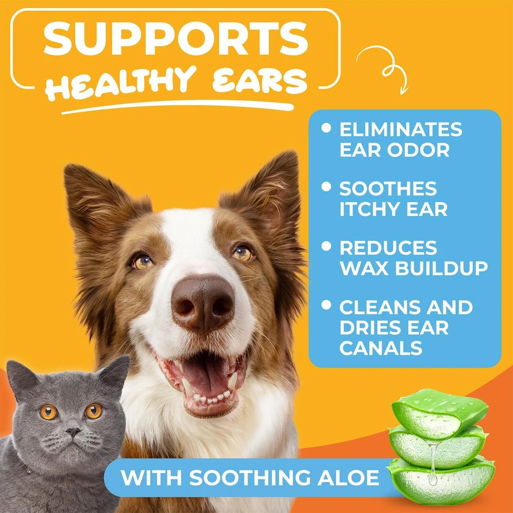 Dog Ear Cleaner Finger Wipes
